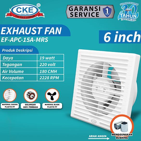 Exhaust Fan Mini Penghisap Udara 6 Inch Kipas Hexos Dinding Tembok