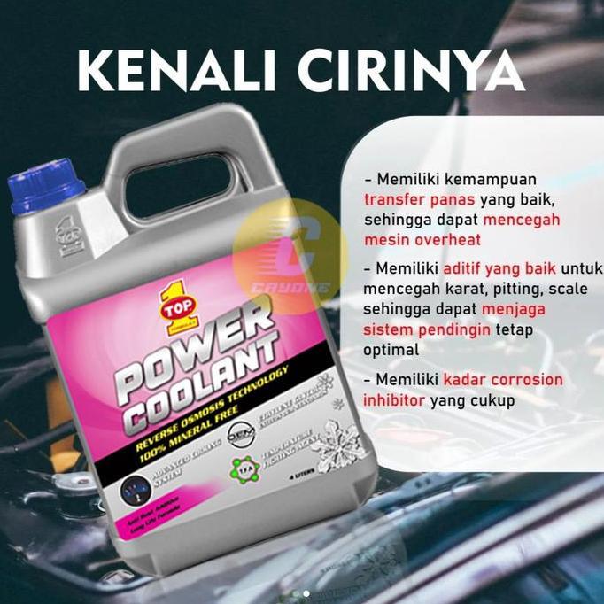 TOP 1 TOP1 Radiator Power Coolant 20% Anti Rust & Corrosion - Air Radiator Mobil 4 L [terbaik]