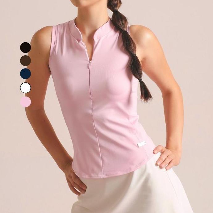 NEW LEE VIERRA LV FORM - ZIPRISE SLEEVELESS SHIRT, BAJU OLAHRAGA WANITA ORI