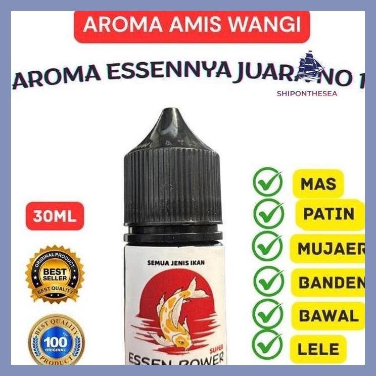 (PANCING) ESSEN POWER AMIS WANGI 30ML ESEN MANCING SEMUA JENIS IKAN MAS LELE NILA PATIN GABUS BAWAL 