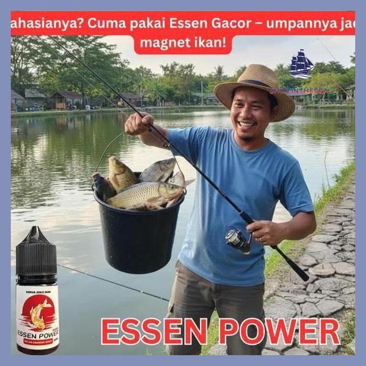 (PANCING) ESSEN POWER MELON GRANIUM SEREH 30ML ESEN MANCING SEMUA JENIS IKAN MAS LELE NILA PATIN GAB
