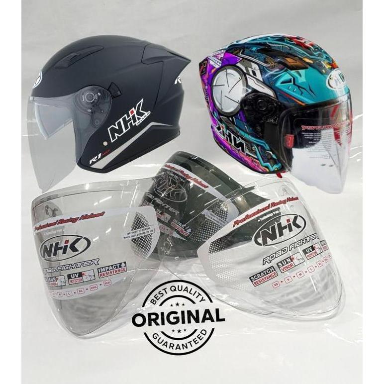 Kaca Helm NHK R1 Elite Max / VISOR HELM NHK R1 MAX | R1 ELITE | LIGHT SMOKE NHK
