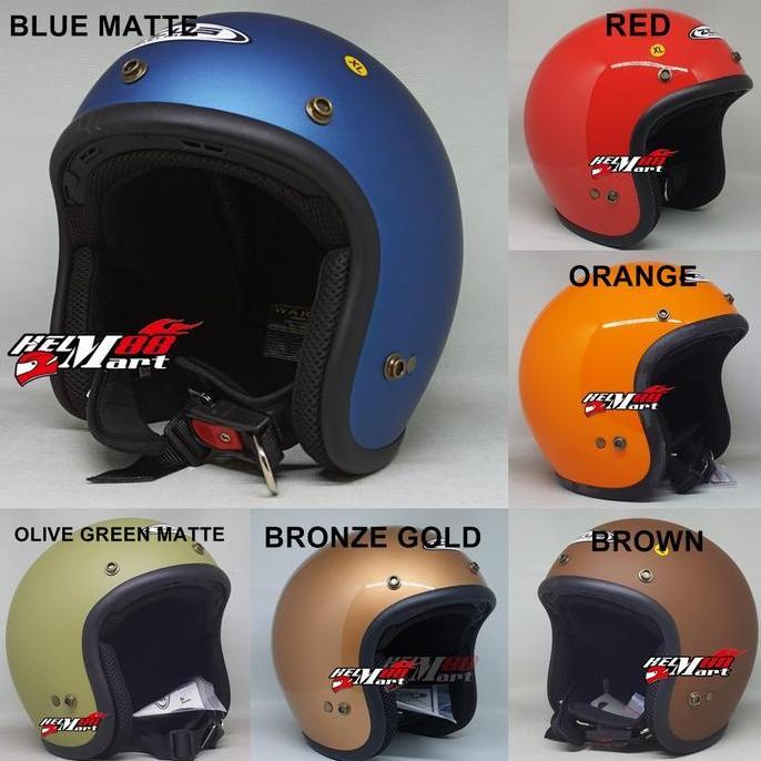 Helm Zeus 385C zeus 385 C zeus retro zeus classic TANPA KACA VISOR