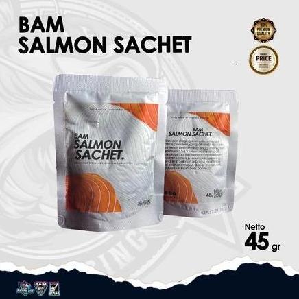 amisan bam salmon sachet adun mancing 45gr campuran umpan pancing untuk memancing