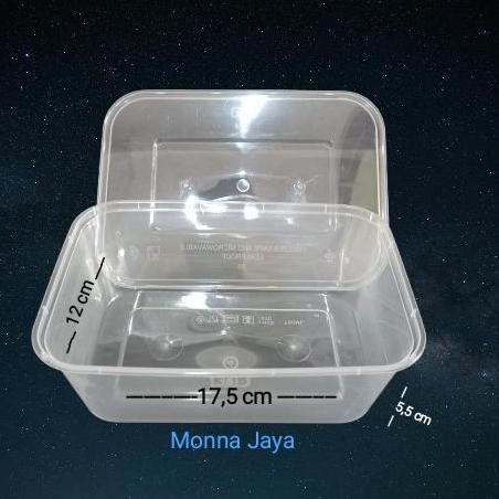 New- Thinwall Rectangle 750ml-Thinwall Persegi Panjang 750ml- Merk HiBA/GARSEN - Kotak Makan Plastik