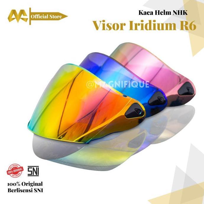 Kaca Helm NHK R6 Iridium Visor NHK R6 Venom Kaca Helem NHK R6