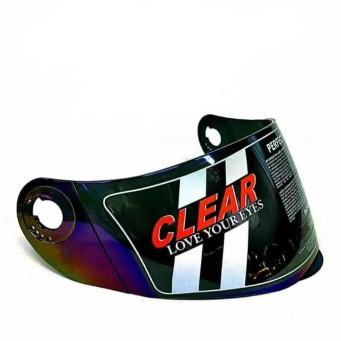 Visor helm kaca helm KYT X rocket roket iridium silver / Pelangi