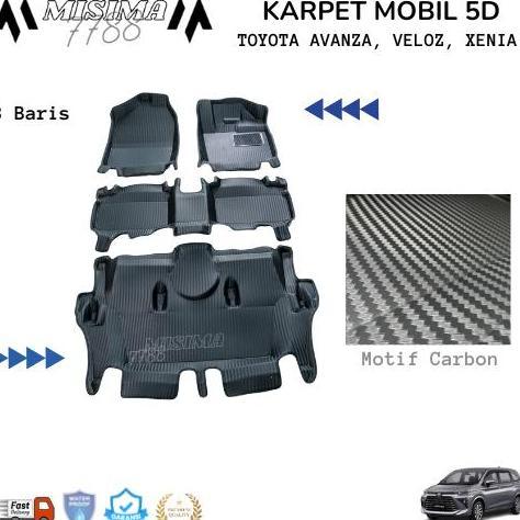 N Karpet Mobil Terbaru 5D Mobil Avanza Xenia Veloz New - Veloz 2022