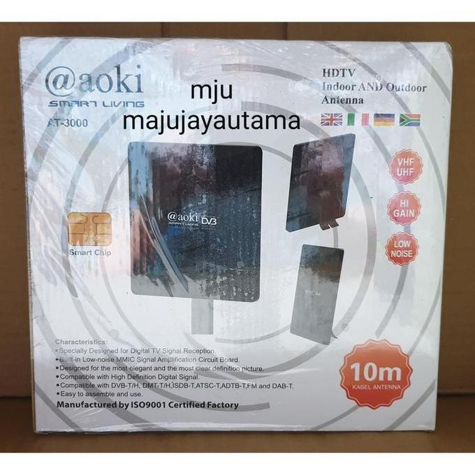 New- Antenna tv digital booster bisa indoor dan outdoor aoki AT