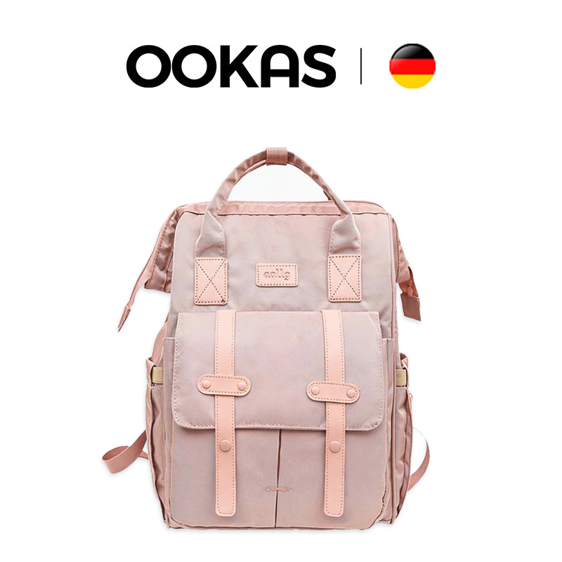OOKAS Multifungsi Tas popok Ransel Ransel pelajar Kapasitas besar bag wanita rajut