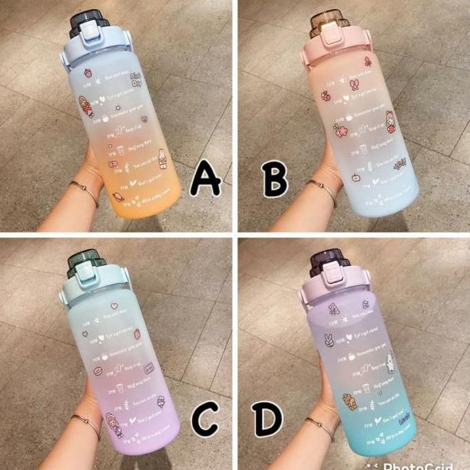 Botol Minum / Botol Kekinian Rainbow 2 Liter