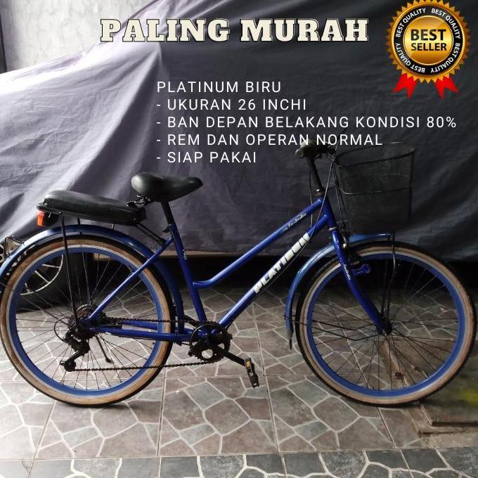 Terbaru Sepeda Keranjang Cewek Wanita Perempuan Dewasa Ukuran 26 Bekas Murah