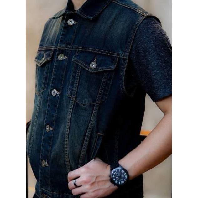 NEW JAKET ROMPI EIGER RIDING 3228 ESCALADE 1.1 VEST DENIM ORIGINAL - BLUE ORI