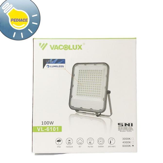 Lampu LED Sorot 100W VACOLUX VL-6101 Flood Light Outdoor - White 6000K