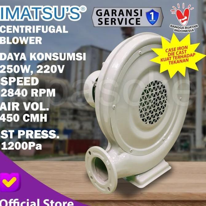 Radial Centrifugal Fan Blower 250 WATT 220V Blower Keong Metal Chasing