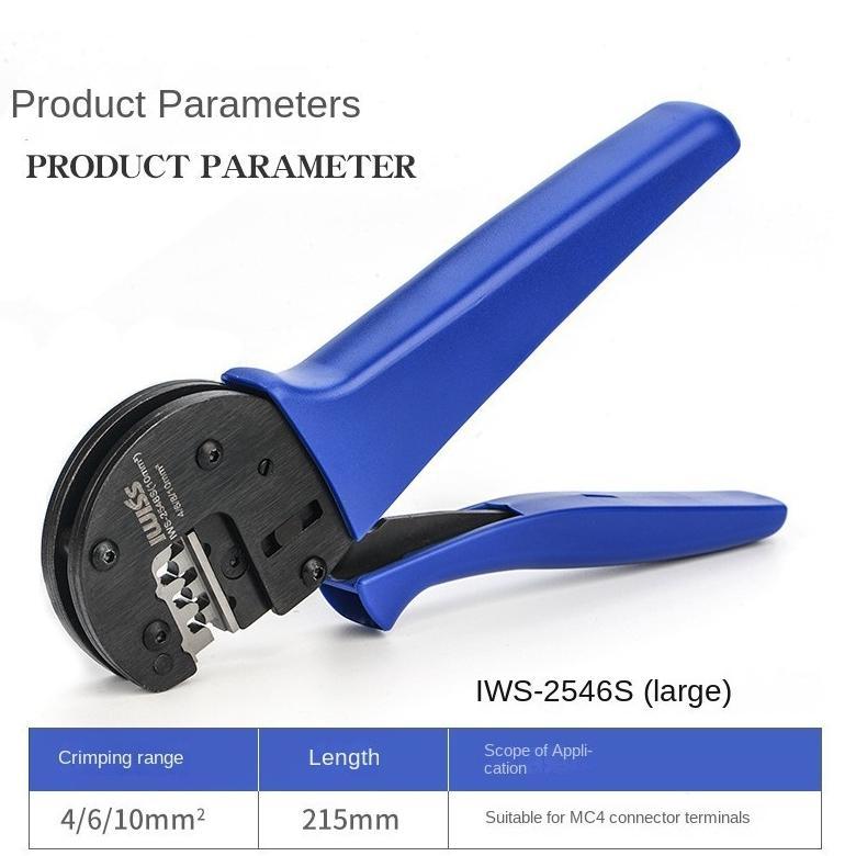 Tang Crimping MC4 10mm 6mm 4mm Solar Panel Press Plier Solar Connector PV Cable Crimping Tool Solar 