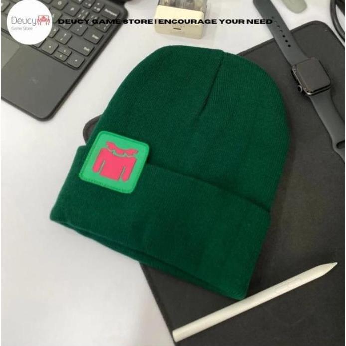 Beanie Valorant Killjoy Cosplay  Kupluk Hijau Valorant Killjoy Cosplay