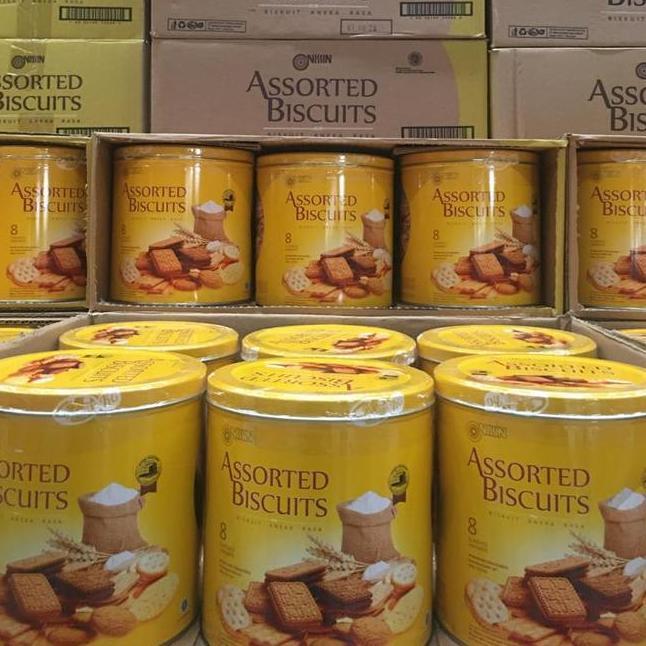 Nissin Assorted Yellow 650 Gr Kue Kaleng Biskuit Kaleng