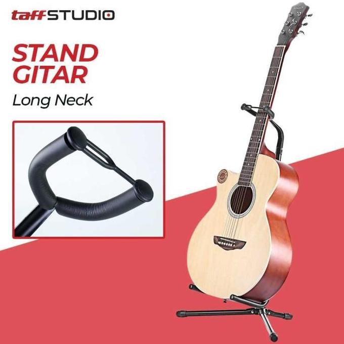 Stand Holder Gitar Tempat Dudukan Gitar Long Neck Guitar Akustik Klasik Listrik