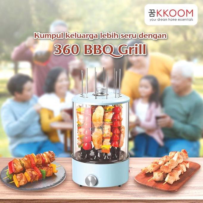 360 Rotating BBQ Grill Mesin Panggang Sate Kebab / BBQ Elektrik