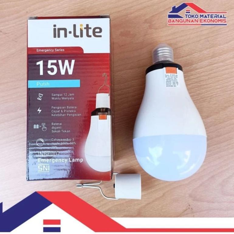 IN-LITE - Lampu Emergency In-Lite/ Lampu Darurat In-Lite 15Watt Baterai Lampu emergency