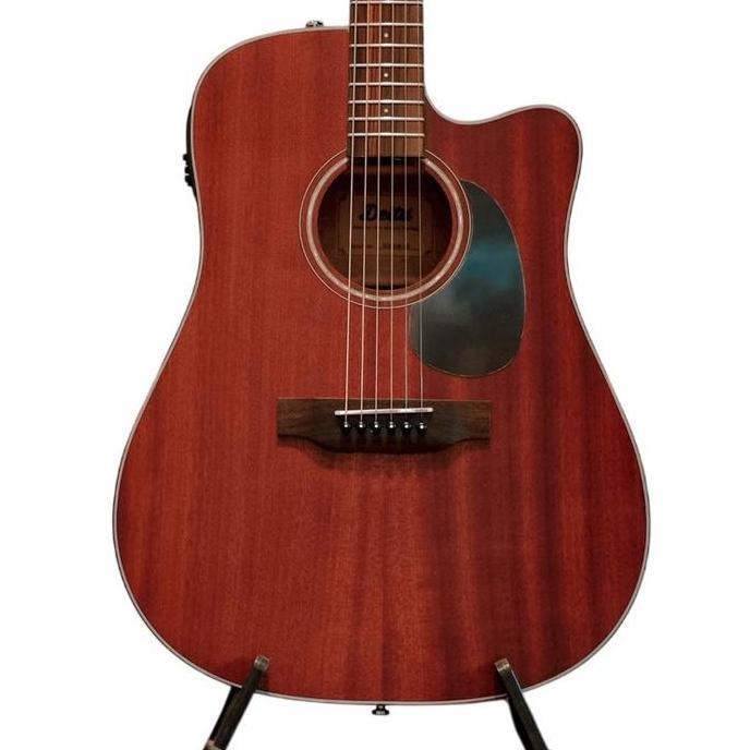 DELTA DD320CE DD320-CE DD-320-CE MAHOGANY ACOUSTIC GUITAR WITH BELCAT CS-4T BMJ