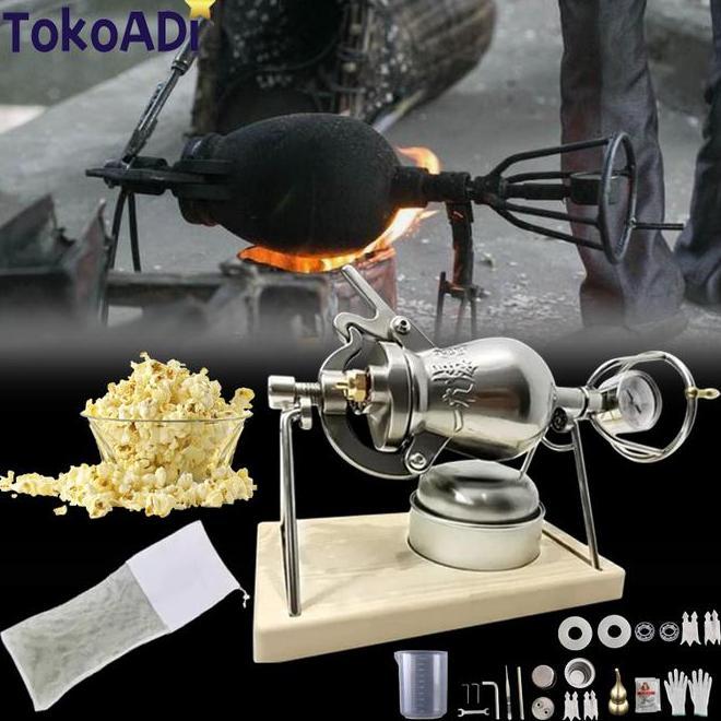 Set Mesin Popcorn Mini Alat Pembuat Popcorn Mini Berkualitas Mesin Popcorn Mini