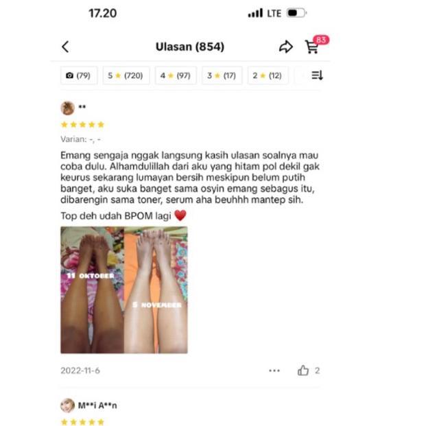 Th-23 Osyin Glow Upgrade Bpom Paket Hemat Dosting Body Lotion Termurah