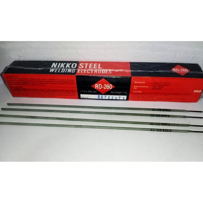 (Ready) Kawat Las Elektroda 1,6Mm Kawat Las Listrik Nikko Steel Rd260 1,6Mm