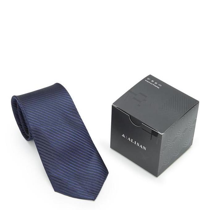 Alisan Dasi Salur Biasa Biru Dongker ALDS002