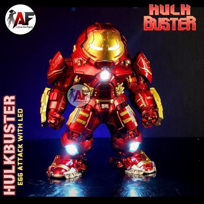 ernashop577 - statue action figure iron man hulkbuster egg attack led design