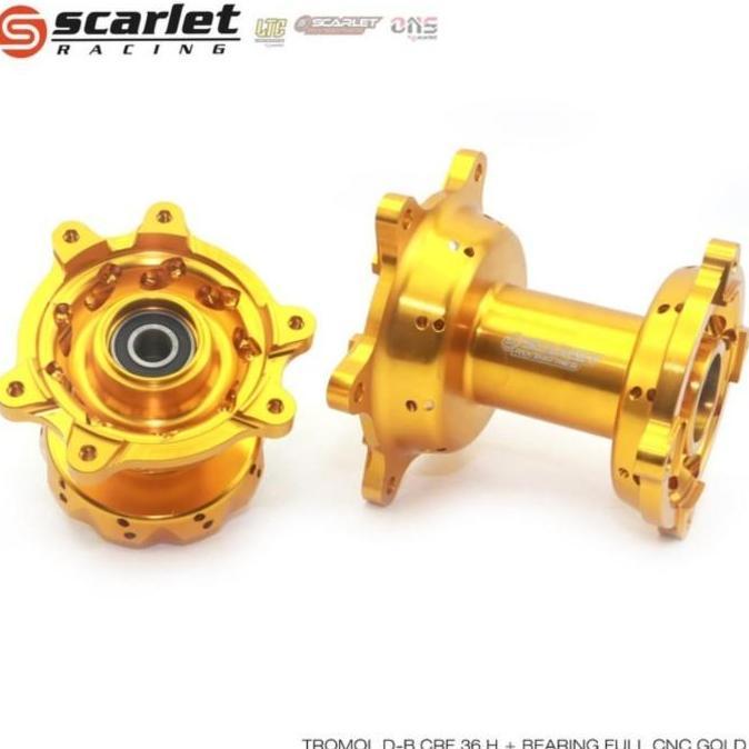 Promo Tromol crf 150 L scarlet hole 36 full cnc aluminium gold Diskon