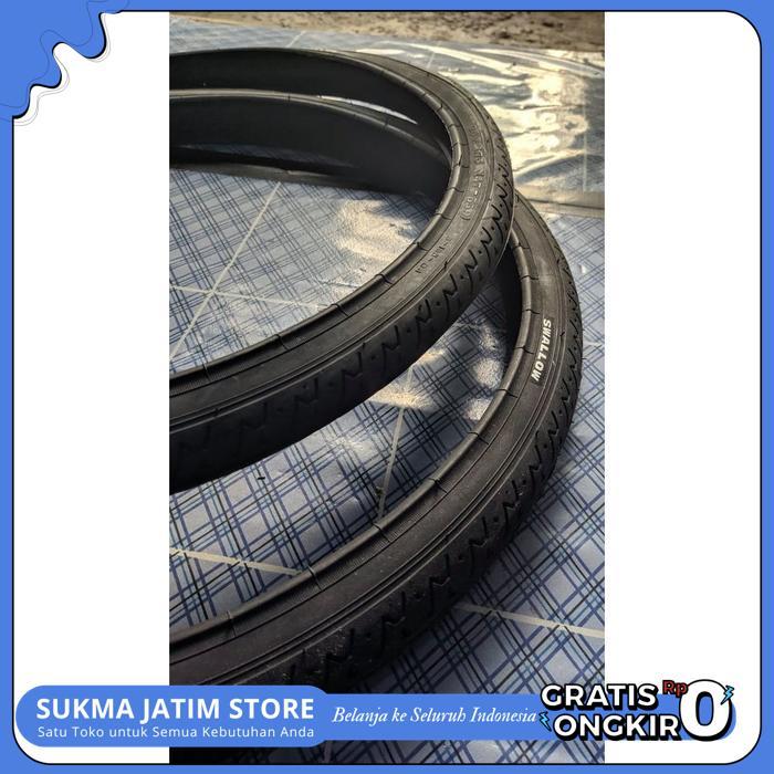 SWALLOW BAN LUAR SEPEDA 26X1.75 HITAM HALUS BAHAN TEBAL KUALITAS TERBAIK UNTUK TRACK BERASPAL & BERB
