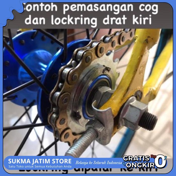(GRATIS ONGKIR & COD) COG + LOCKRING FIXIE GEAR DOLTRAP FIXED GEAR 12T, 14T, 16T, 18T, 20T, 22T, 24T