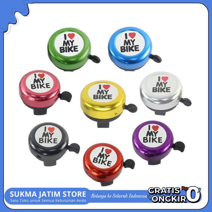 BEL BELL SEPEDA HORN LONCENG I LOVE MY BIKE EXOTIC (B003) SPARE PART AKSESORIS SEPEDA PALING MURAH