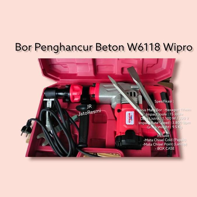 <<<<<] Bor Penghancur Beton W6118 Wipro Jack Hammer W6118 Wipro