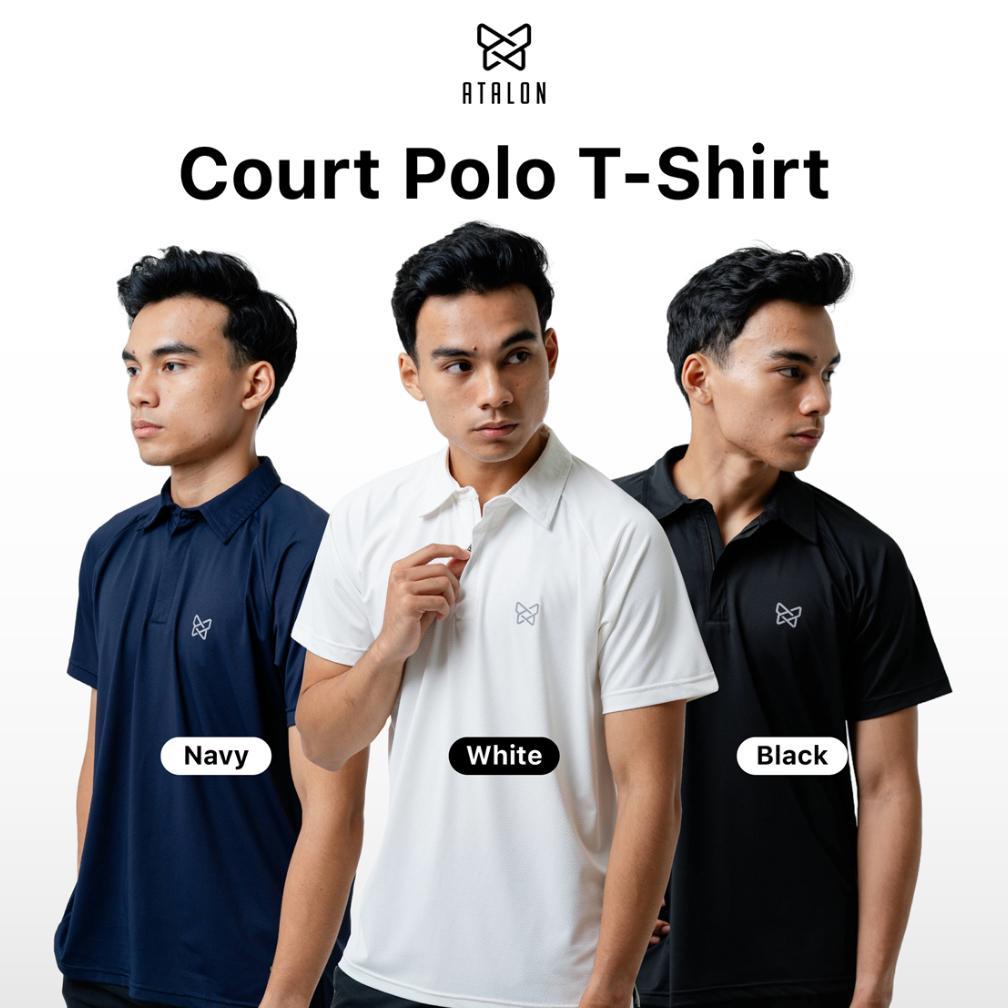 Kaos Polo Olahraga Tennis / Padel / Training / Gym / Polo T-Shirt - Atalon Court Polo T-Shirt