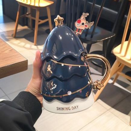 BANMOTSTORE KALIKIMAKA | PREMIUM CHRISTMAS TREE MUG | MUG POHON NATAL | KADO NATAL