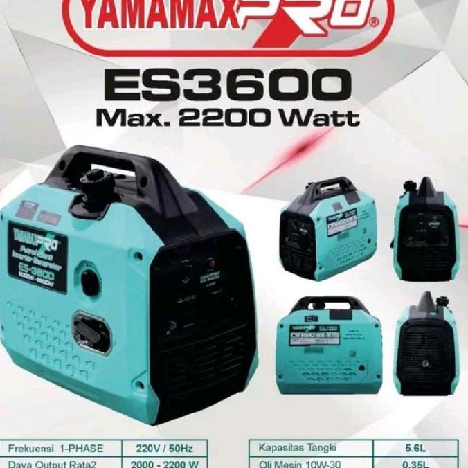 ] Genset portabel inverter silent Yamamax 2200w generator listrik