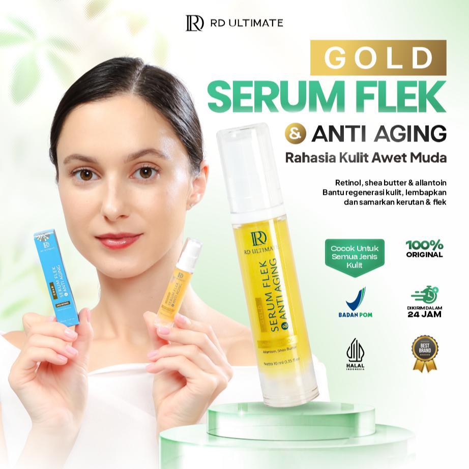 Amiirah - Cream Rd Ultimate - Paket Flek Free Serum Gold Untuk Atasi Noda Hitam Pada Wajah Dan Anti 