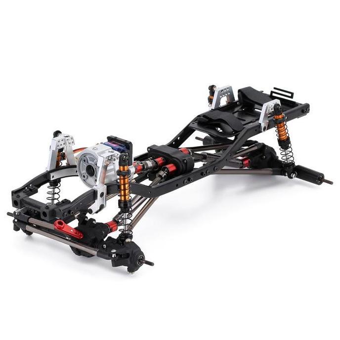 INJORA 313MM WHEELBASE METAL CHASSIS FRAME KIT AXIAL SCX10 ORIGINAL DAN TERPERCAYA