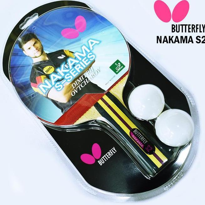 Bet Pingpong Tenis Meja Raket Pingpong Tenis Meja Butterfly Nakama S2