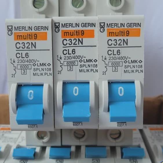 Ayman - Mcb Merlin Gerin Biru 2A 4A 6A 10A 16A 20A 25A 32A 40A 63A Multi9 2 4 6 10 16 20 25 32 40 60