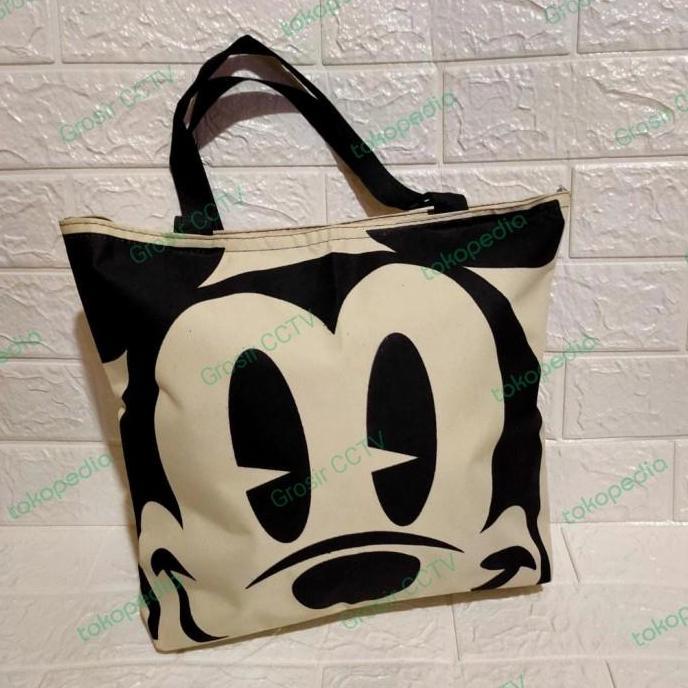 Promo Murah totebag mickey mouse/totebag minnie mouse/tas mickey mouse/mickey tas kuliah/tas belanja