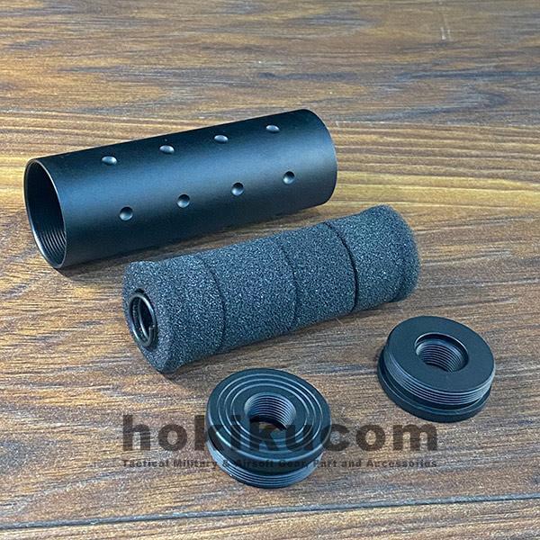 Silencer Fma Short 107Mm Dual Drat 14Mm (Ccw/Cw) Peredam For Airsoft Wgg Wgb Original Dan Terpercaya