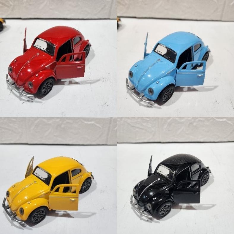 DIE CASH MODEL WORD VOLKSWAGEN BETTLE VW KODOK MINI ATUR MOBIL MAINAN BISS