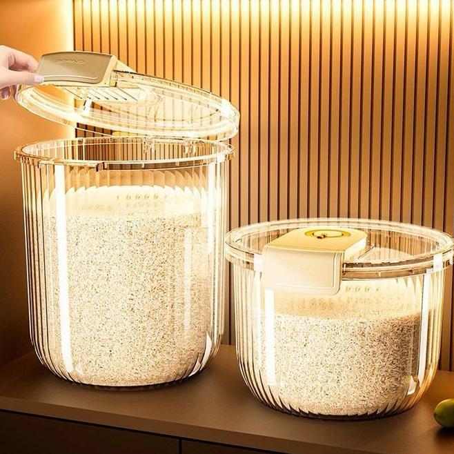 Alby Mart Rice Dispenser Kotakalby Mart Rice Dispenser Kotak Beras  Wadah Tempat Penyimpanan Beras B