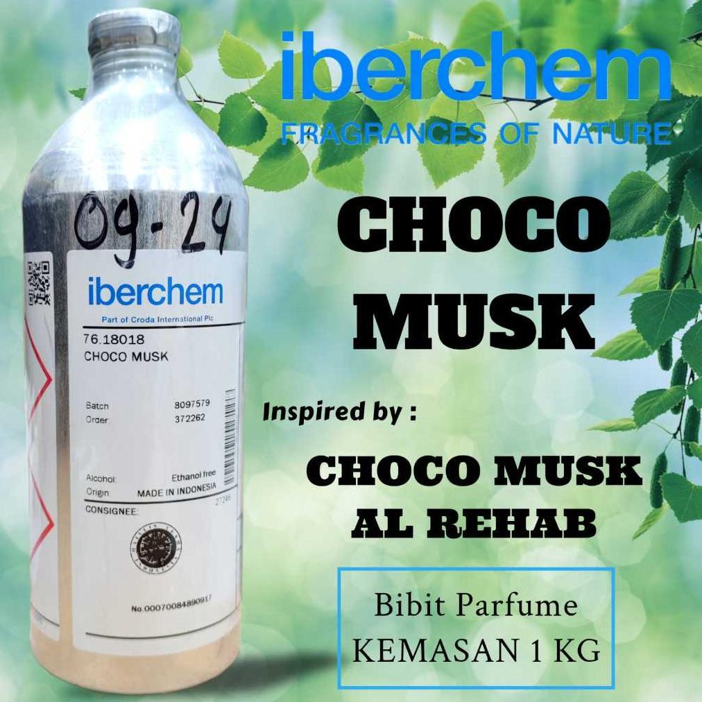Iberchem - CHOCO MUSK | Bibit parfume murni segel pabrik kemasan 500 ML/1 KG - Choco Musk Al Rehab