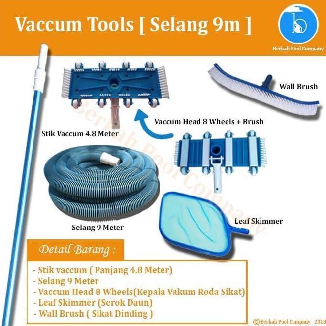 Pompo Kolam Renang Lengkap Paket Filter Vacum Pompa Kolam Renang