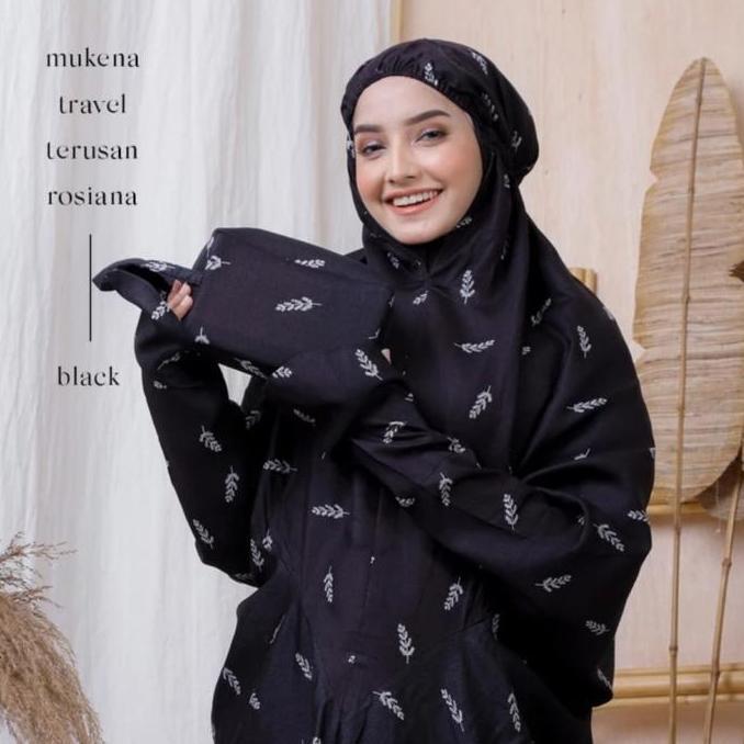 Mukena Rayon Bali Terusan Motif Cemara